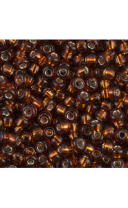 Miyuki rocailles Perlen 8/0 - Silverlined topas 8-5